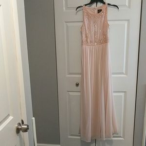 Adrianna Papell blush  bridesmaid dress size 2